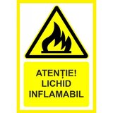 Placuta atentie la lichid inflamabil